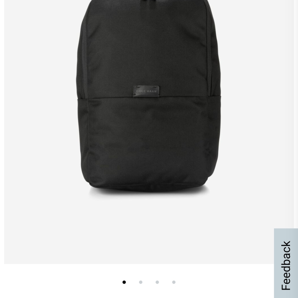 Cole Haan Black Urban Backpack Sleek Design